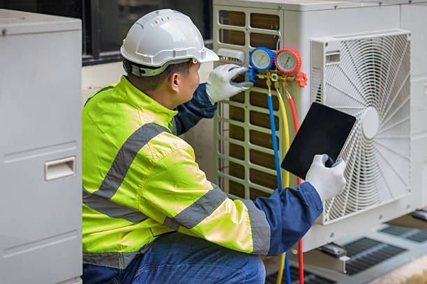 Professional Hvac technician working in Bishopville, MD